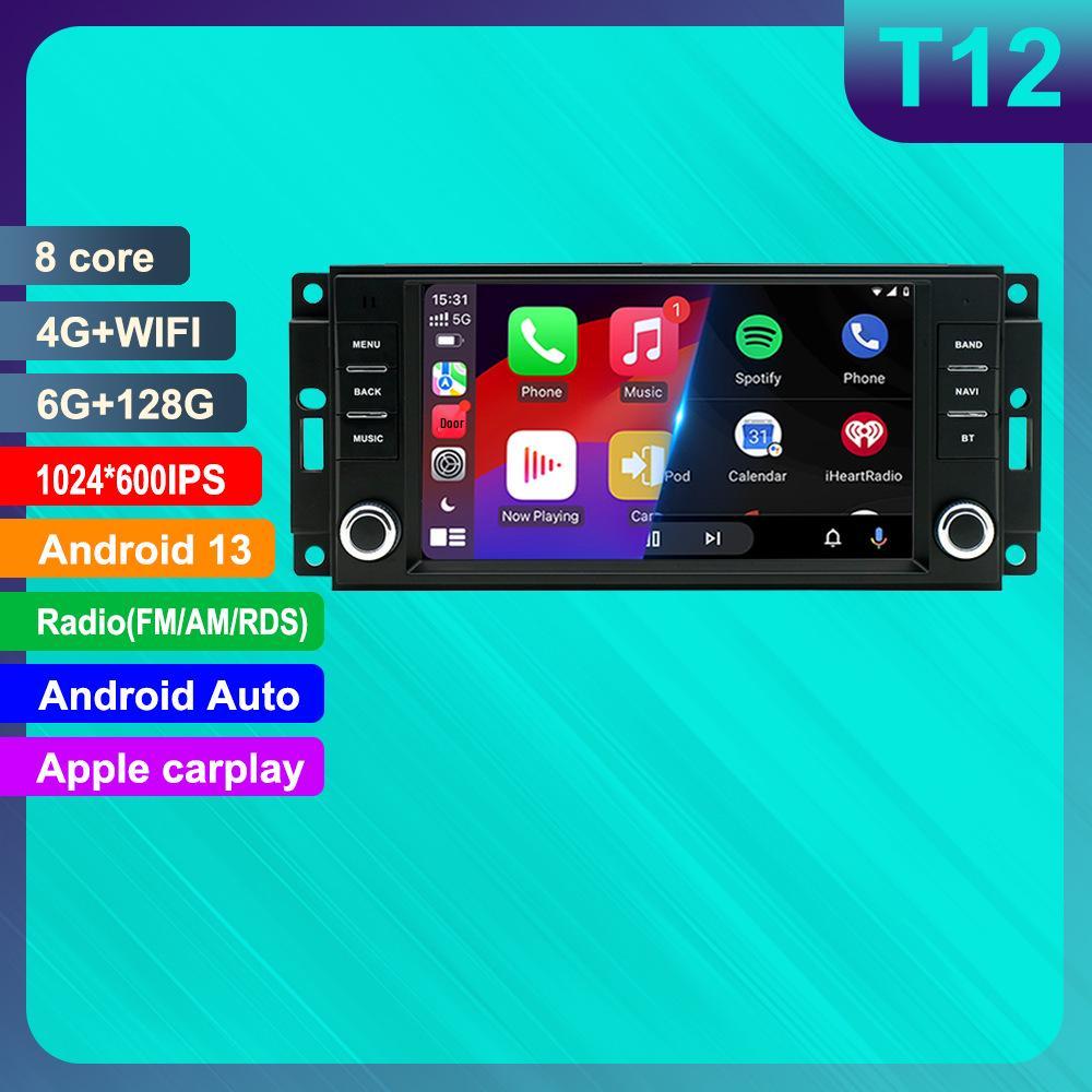 Jeep Challenger Wrangler Навигация Android GPS с HD камерой заднего вида и поддержкой CarPlay.
