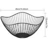 Metal Fruit Basket Houseware Wire Fruit Basket Snack Bread Storage Basket for Kitchen Dining Table
