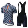 Men Women Cycling Jersey Set Short Sleeve Quick Dry Breathable Compression Fit Bike Riding Outfit