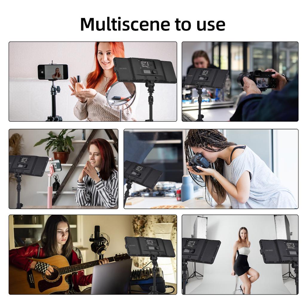 Мини-лампа для фотосъемки 16 Вт, светодиодная лампа с регулируемой яркостью, портативная лампа для видеоблога, 148 светодиодных бусин серии NP-F, аккумулятор