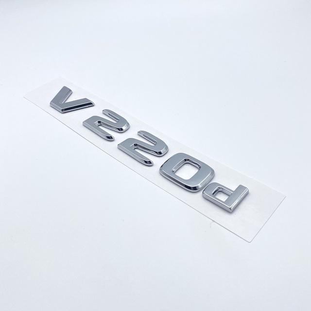 3D буквы V250d V300d NIGHT EDITION ABS эмблема для Mercedes Benz V Class W447 значок на крыло автомобиля багажник табличка с логотипом наклейка
