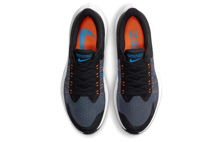 Nike Мужские беговые кроссовки Zoom Winflo 8, низкие, Черный/Серый/Синий CW3419-007