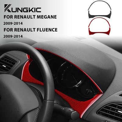 Для Renault Fluence Megane RS 2009 2010 2011 2012 2013 2014 2015 Наклейка из настоящего мягкого углеволокна LHD RHD Автомобильная накладка на приборную панель