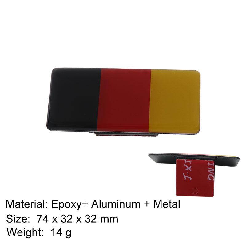 3D Премиум Немецкий Германия Немецкий Флаг Карта Логотип для автомобиля Капот Двигателя Крыло багажник Хвост Задняя Наклейка Эмблема Значок Наклейка