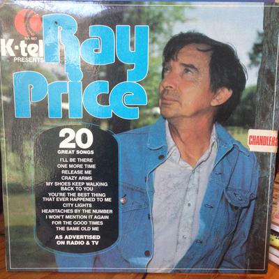 LP Пластинка РЭЙ ПРАЙС - K-Tel представляет Рэй Прайс 20 Великих S WC322 K-TEL 1976 Канада Кантри Б/У