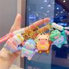 Cartoon Animal Shopping Cart Keychain Doll Pendant Bunny Keychain Pendant Small Gift Accessories