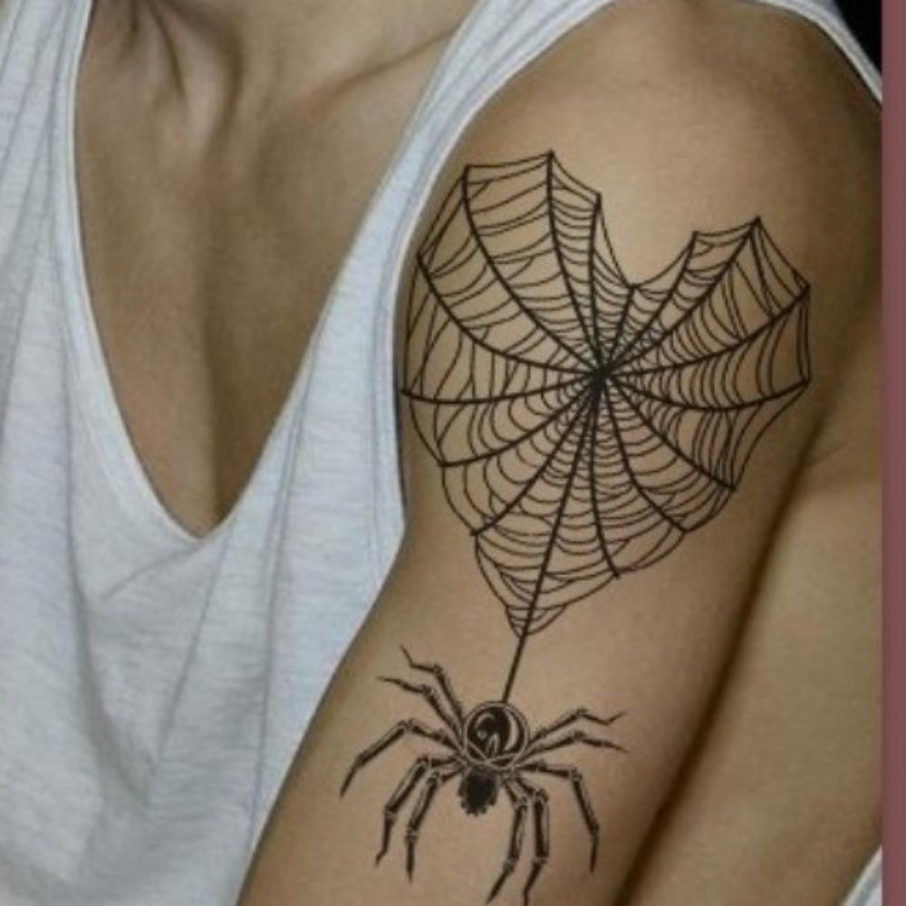 Waterproof Spider Tattoo Realistic Halloween Face Tattoo Body Art Body Tattoo Stickers Face Makeup