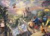 Tenyo In 2000 Piece Jigsaw Puzzle Disney Thomas Kinkade Beauty and the Beast Beauty and the Beast Falling In Love Canvas Style Special Art Collection