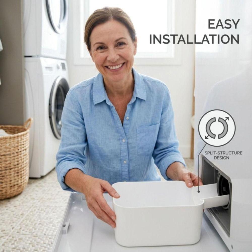 Waterproof Washing Machine Drain Tray Plastic Drain Water Collection Tray Laundry Room Use