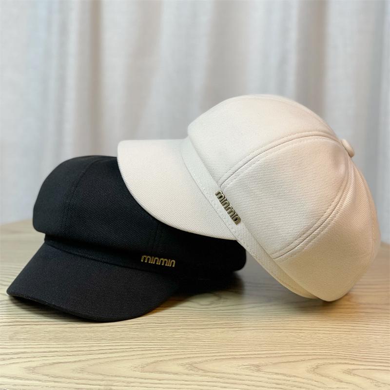 Новая восьмиугольная шляпа для женщин на осень и зиму, британский берет, для маленькой окружности головы, в японском стиле, литературная кепка с козырьком, шляпа художника