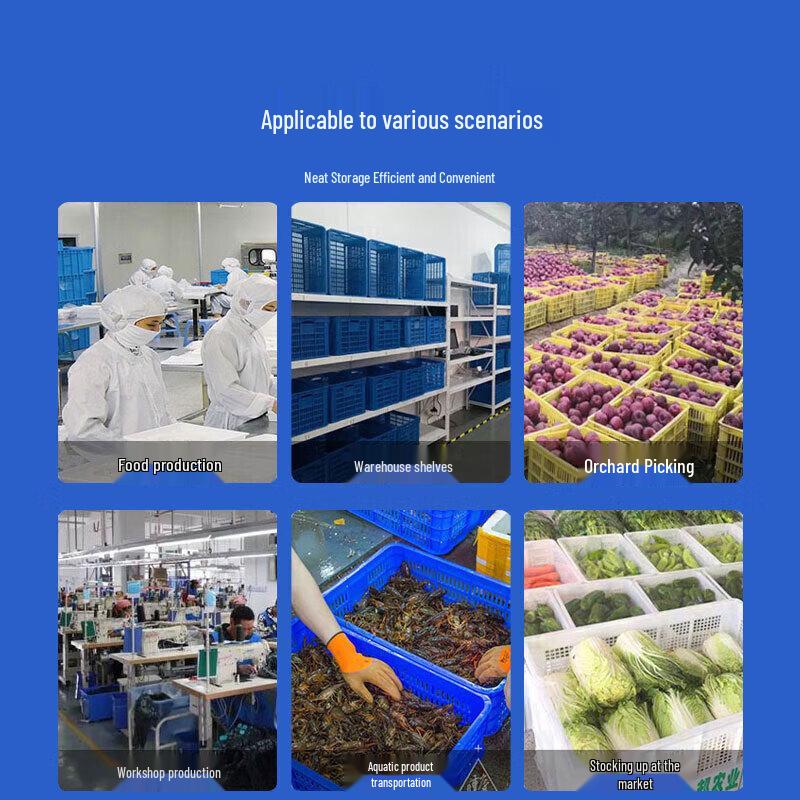 Bingyu Blue Plastic Storage and Logistics Crate