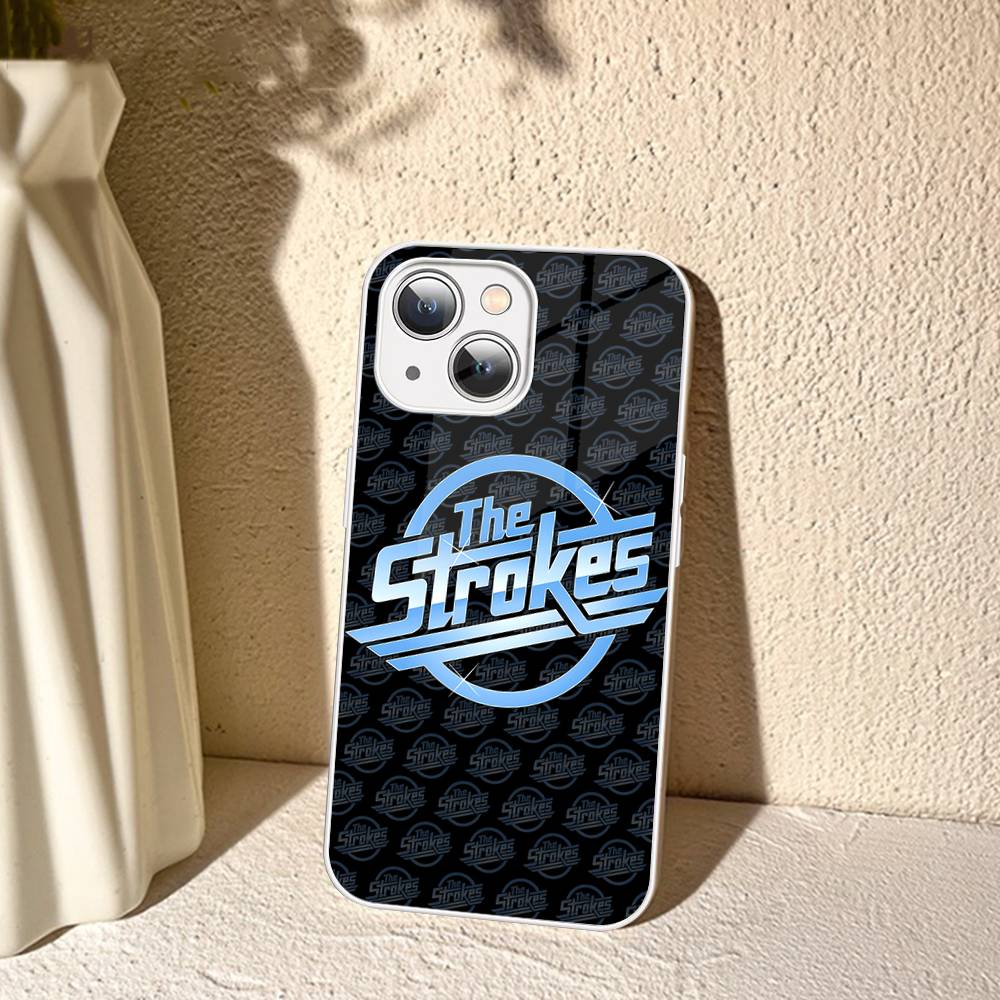 Rock Band The S-Strokes Tempered Glass For Iphone 14 13 12 11 Pro Mini XS MAX 14Plus X XS XR Cover