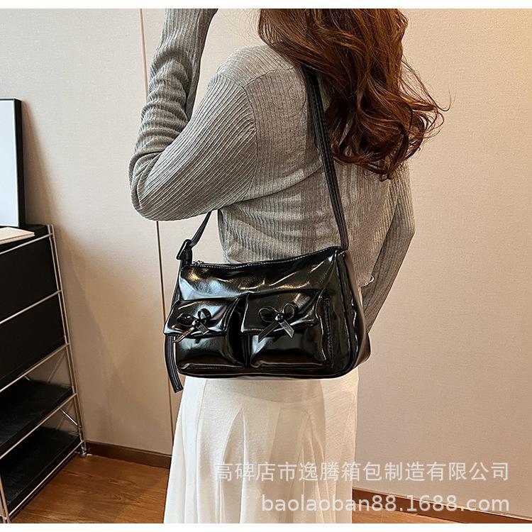 Сумка-тоут Bow Babes для женщин 2024 года, новая летняя сумка-тоут, сумка-подушка через плечо, сумка через плечо