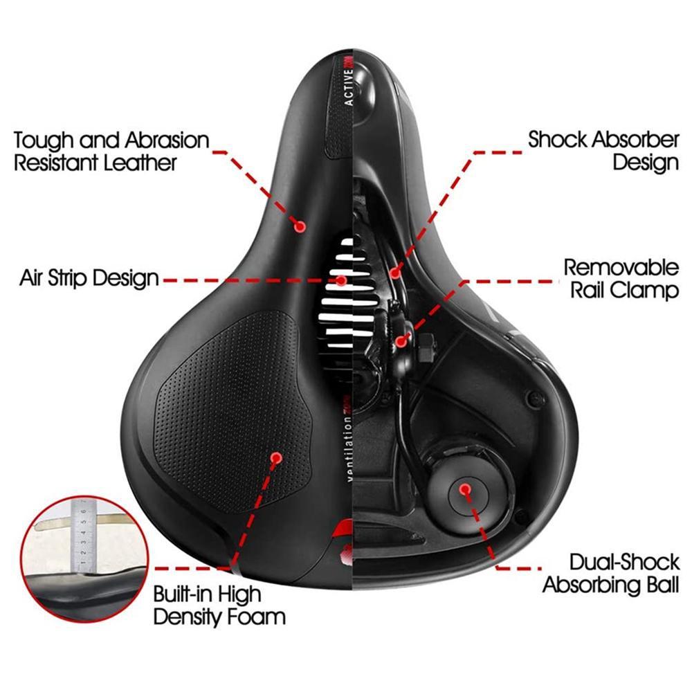 Полое дышащее велосипедное седло для мужчин и женщин, седло для шоссейного велосипеда MTB, амортизирующее удобное удобное велосипедное сиденье с большой по...