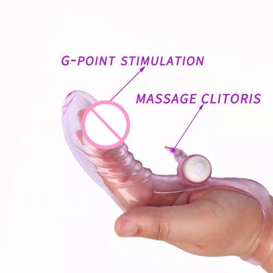 Finger Silicone Vibrator Stimulate Women Clitoris Nipples & Anal Women G Spot Massage Stimulation Products Adult Sex Toy for Solo & Couple Play