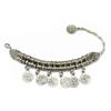 Винтажный браслет в афганском стиле, серебристого цвета, этнические браслеты, турецкий браслет, аксессуар для фестиваля