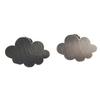 [P5907] - Silver 'Cloud' Handmade Earrings - 15x10 Mm