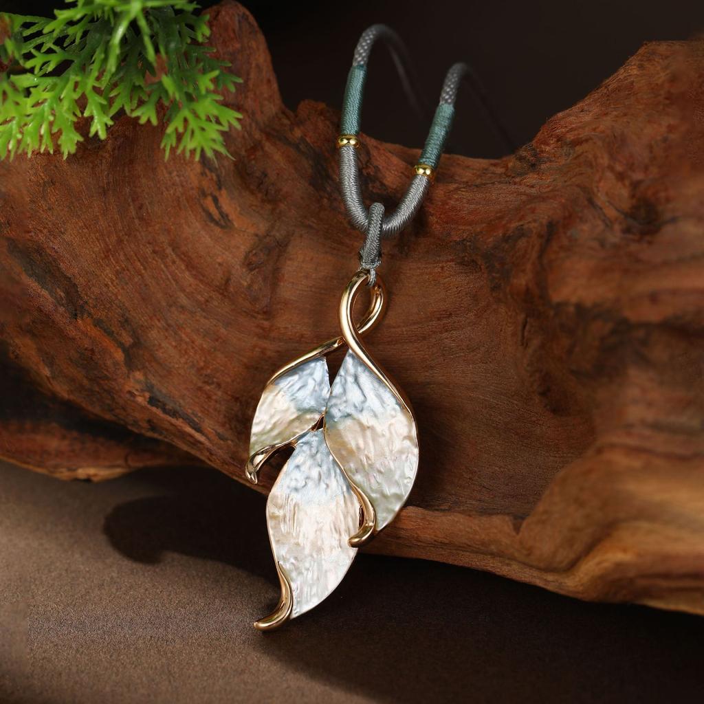 Эмалевый цвет полый геометрический цветок длинная подвеска, женская подвеска-ожерелье в форме сердца с высоким чувством универсальности