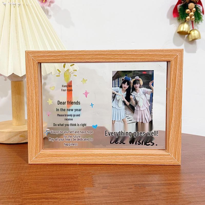 2026 Polaroid Birthday Cake Photo Frame Ornament Gift Set for Couples & Friends