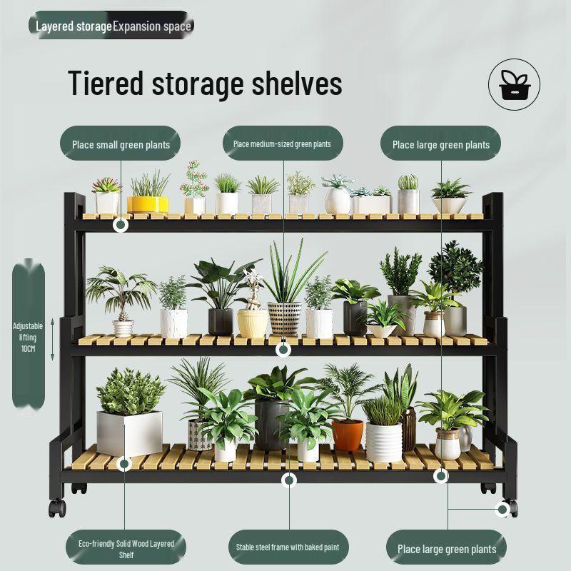 HC Mobile Multi-tier Plant Stand