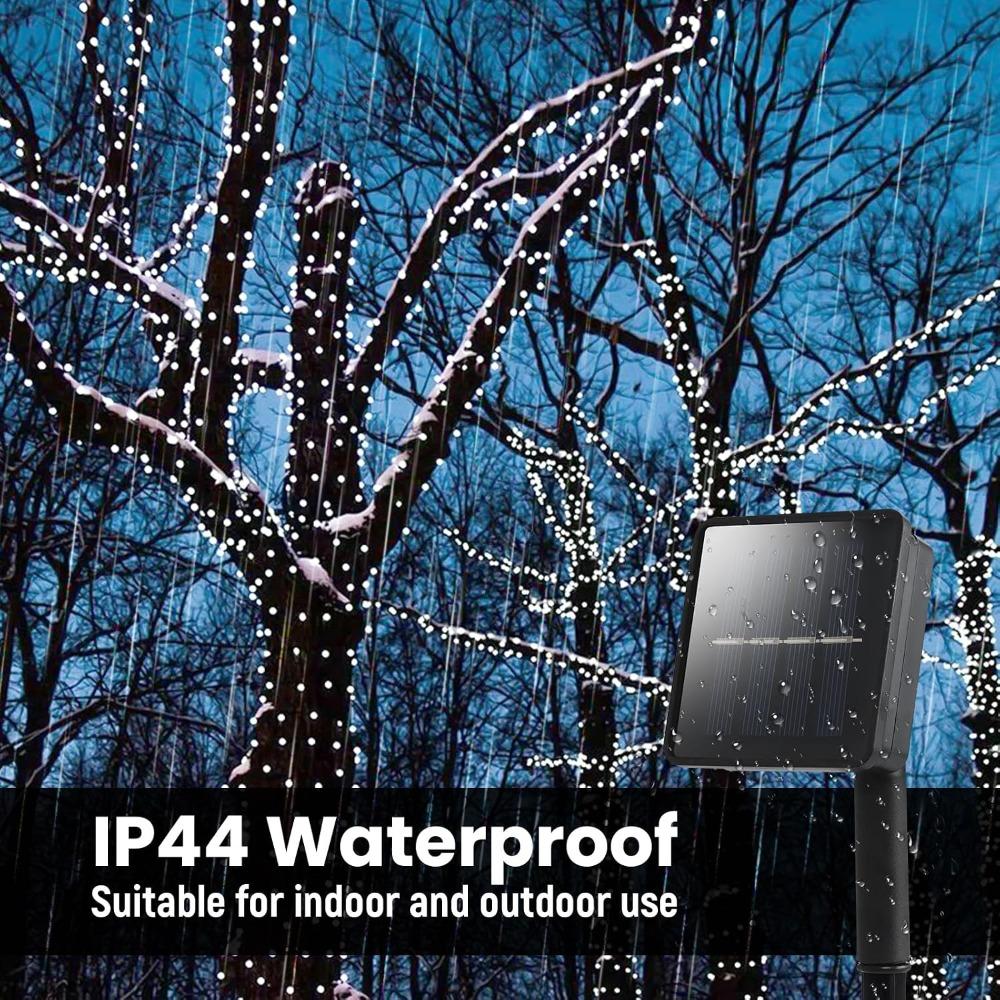 Solar String Lights for Outside,50ft Solar Lights Outdoor Waterproof 100 Led Solar Fairy Lights 8 Lighting Mode Solar String Lights Idea