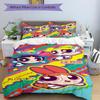 Powerpuff Girls Adventure Print 3Pcs Bedding Setduvet Cover With 2 Bedropillowcase Home Birthday Gift