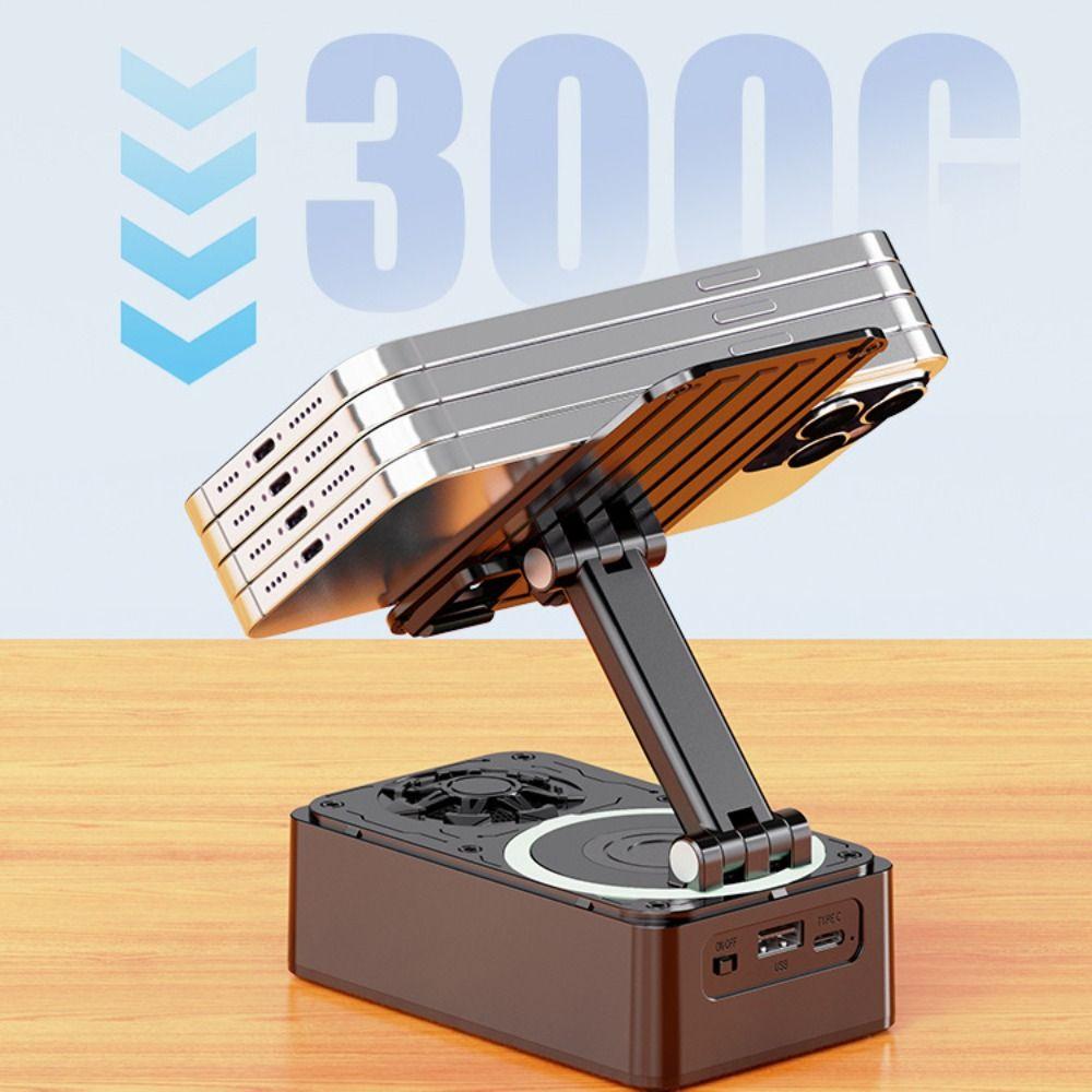 Foldable Bluetooth Speaker Phone Stand Rotating Wireless Speaker Phone Stand Video Meeting Live