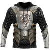 Vintage Hoodies Men'S Hoodie 3d Medieval Armor Print Pullover Oversized Men Clothing Tops Male Spring Fall Loose Vintage Clothes