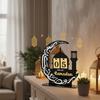 Elegant Acrylic 2026 Eid Countdown Calendar Interactive DIY Ornament Ideal Muslim Festival Accent for Ramadan Home Decor Party