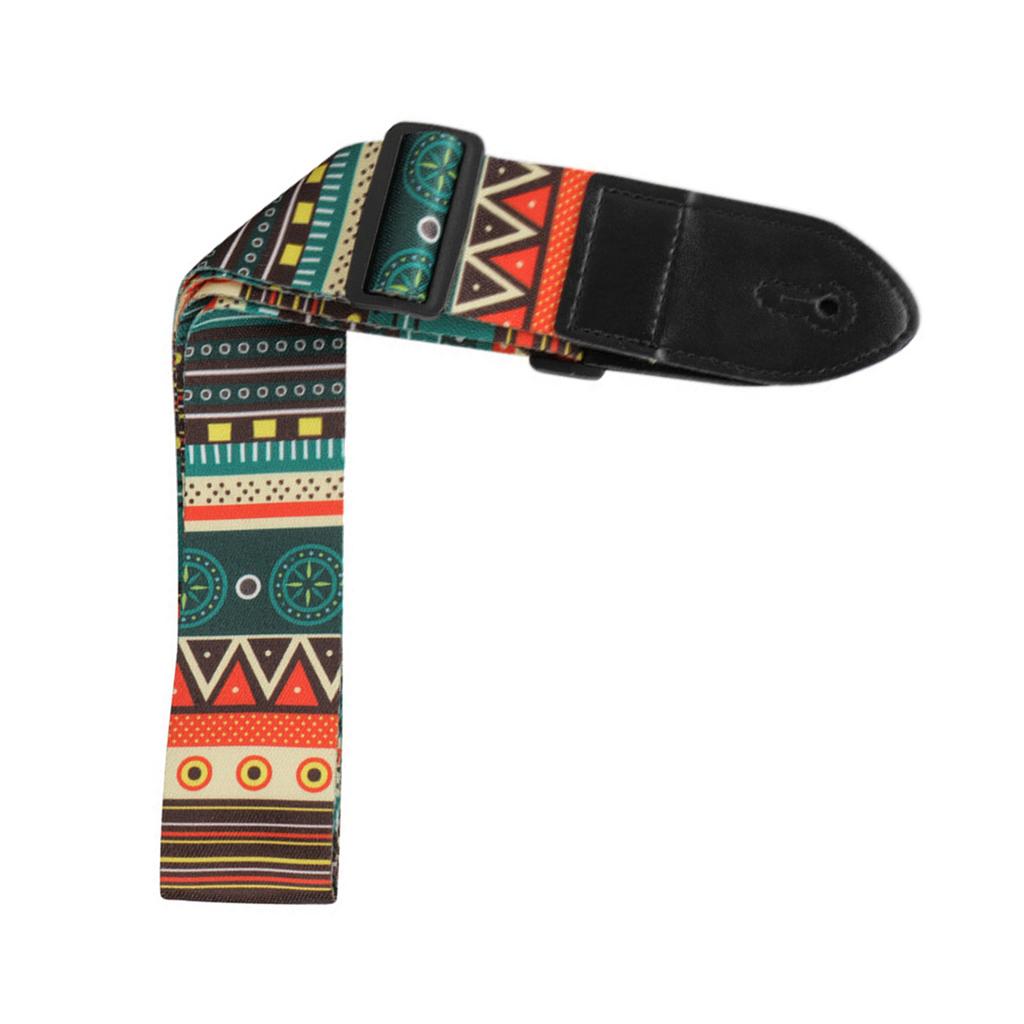 Электрогитара Полиэстеровые ремни Этнический стиль Баллада Акустическая гитара Басовый ремень Аксессуар для музыкальных инструментов
