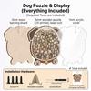Wooden Christmas Dog Puzzle Irregular Shape Puzzle Ornament  Tabletop Decoration