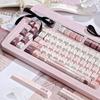 Keycaps Princess Handbook Girl Cute Pink Soa Cherry Pbt Material Sublimation 140 Key Alice Layout 7U Spacebar Keycap