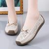 Summer Genuine Leather Women Shoes Handmade Flats Casual Shoes Woman Slip-on Loafers Ballet Flats Ladies Shoes