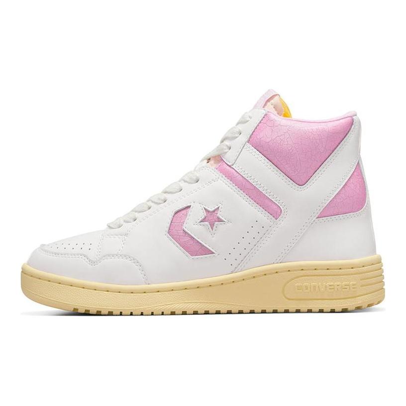 Converse Shai Gilgeous-Alexander x Weapon High Vintage White Winsome Orchid унисекс кроссовки розовые A13355C
