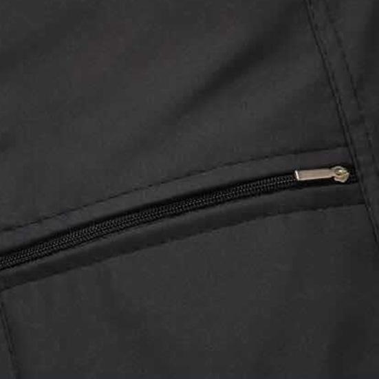 Мужской осенне-зимний жилет, толстый плюшевый жилет без рукавов на молнии с V-образным вырезом, сплошной цвет с несколькими карманами, жилет среднего возраста для отца-рыбалки, мужской зимний жилет, пальто