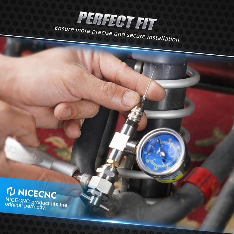 350/600PSI Shock Nitrogen Gauge Needle Fill Tool For Yamaha YZX Polaris RZR CanAm Arctic Cat Snowmobile FOX Raptor Truck ATV UTV