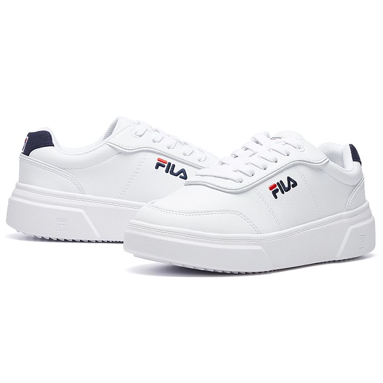 Fila Heritage-FHT Модные повседневные низкие кроссовки Женские кроссовки Белый Синий F12W031303FWT