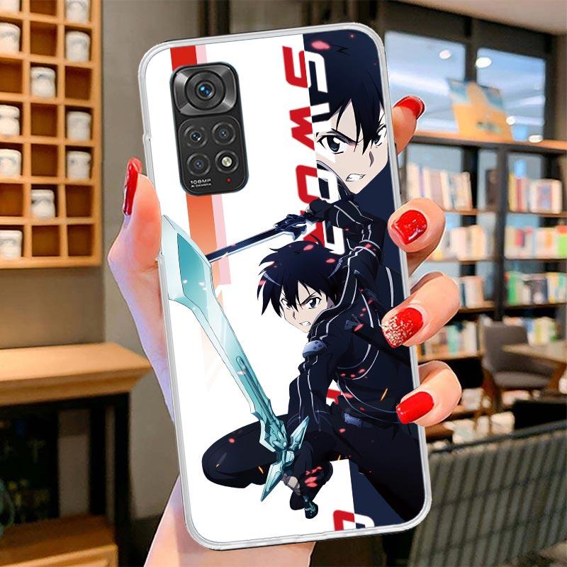 Чехол для телефона Аниме Sword Art Online SAO Для Xiaomi Redmi Note 15 14 13 12 11 10 Pro Plus 14S 12S 11S 11T 11E 10S Мягкий Fundas