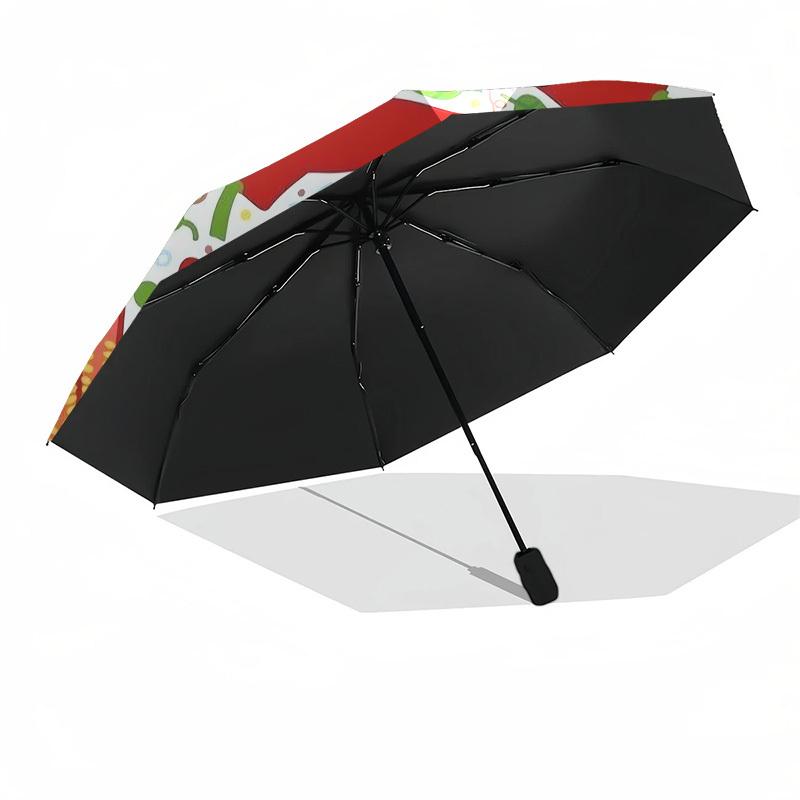 1pc Chili Pepper Design Umbrella with Plastic Handle,Compact & Stylish,Cartoon Pattern,Outdoor UmbrellaPT285