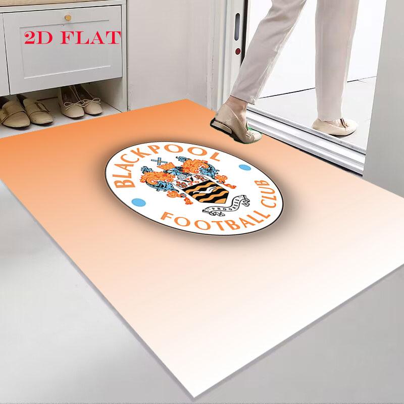 Blackpool F.C Poster Carpet Rug for Living Room Bedroom Home Sofa Decoration,Kids play Nonslip Floor Mat