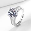 Five-Carat High-Carbon Diamond Ring For Women'S Cross-Border European And American Stacked Bands