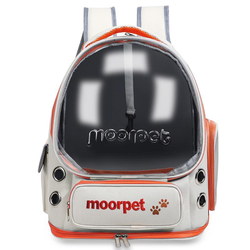 Вентилируемый рюкзак-переноска для кошек большой вместимости - Портативный дизайн космической капсулы для прогулок
