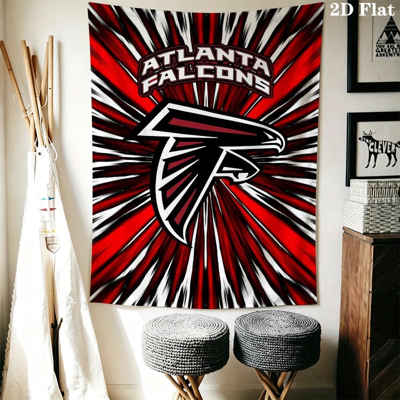 Atlanta Falcons Wall Tapestry Aesthetic Wall Hanging Printed Fabric Blanket Decorative Tapestries for Bedroom Living Room Home Decor