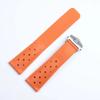 22mm Breathable Silicone Watchband for TAG Heuer F1 CAZ201 WAZ2113 CAZ1010 Watch Strap Soft Rubber Bracelet and Folding Buckle