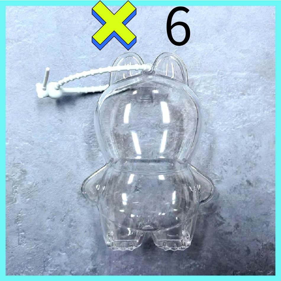 Для нового защитного чехла LABUBU, защитная крышка, кукла-подвеска V4, коробка для хранения, пылезащитный чехол для Labubu, прозрачный чехол, аксессуары для кукол
