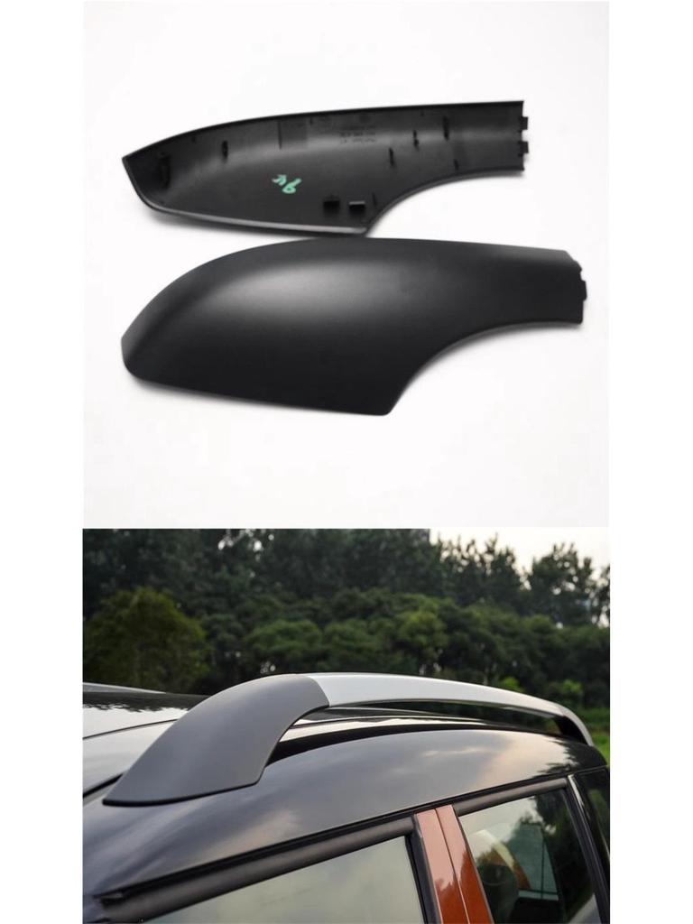 Черная декоративная накладка на багажник на крышу Skoda Yeti