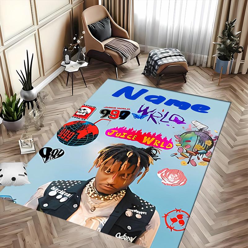 Custom personalization Juice WRLD Area Rug - Perfect For Kitchen, Bathroom,Laundry Room Decor Large Size Available,Gift All Seasons