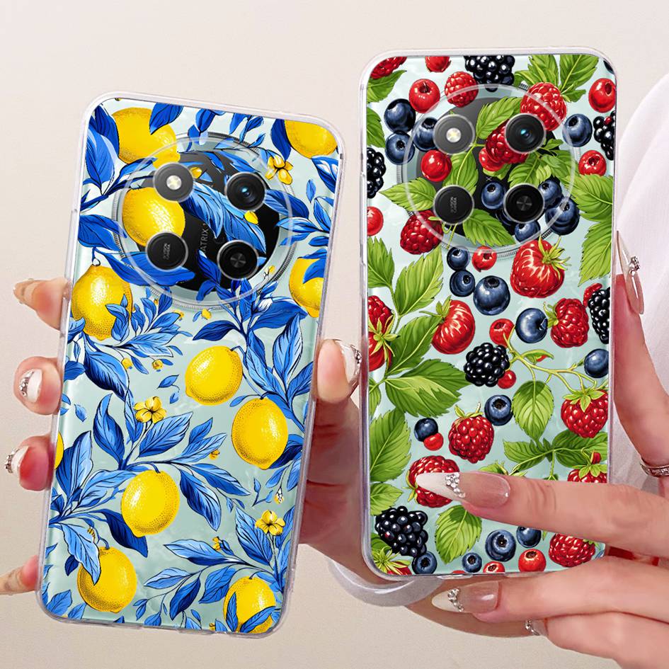 Case For Honor X9c Cover Magic 7 Lite Funda BRP-NX1 Fashion Flower Transparent TPU Silicone Back Cover For HonorX9c Smart Bumper