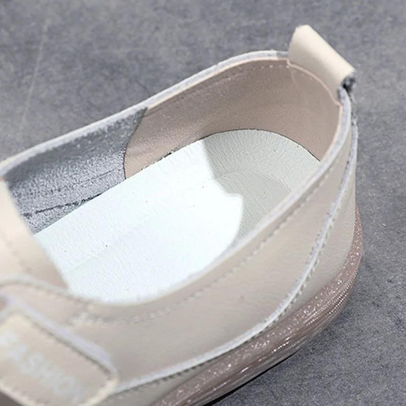 Женские мокасины из натуральной кожи на плоской подошве, женские лоферы, весенне-осенняя женская обувь, повседневная обувь для женщин, кроссовки WSH4808