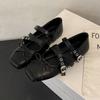 Design Sense Retro Platform Shallow Mouth Single Shoes Women's Shoes 2025 Autumn New with Skirt Mary Jane Shoes Ballet Shoes